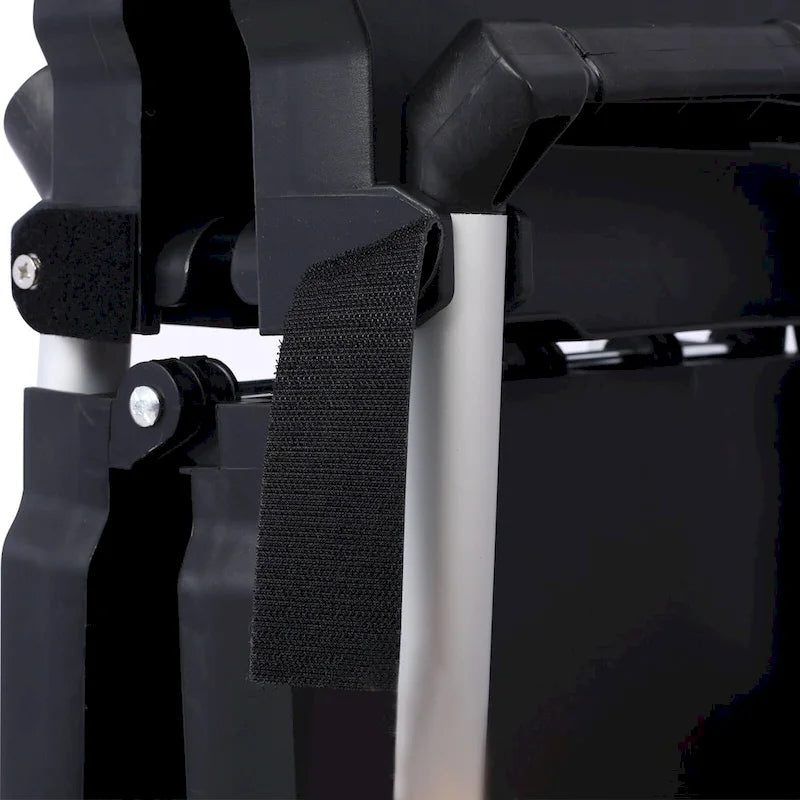3-stufiger klappbarer Servierwagen, 22,7 kg Tragfähigkeit pro Ablage – 65L x 39B x 83H cm