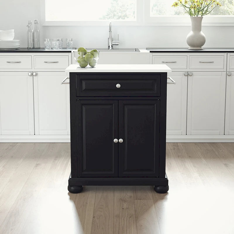 Crosley Alexandria Granite Top Portable Kitchen Island/Cart - 31W x 18D x 35.5H