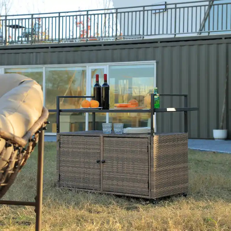 Servierwagen für die Terrasse