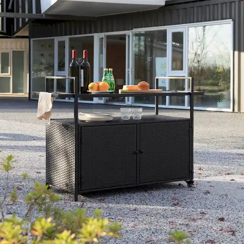 Servierwagen für die Terrasse
