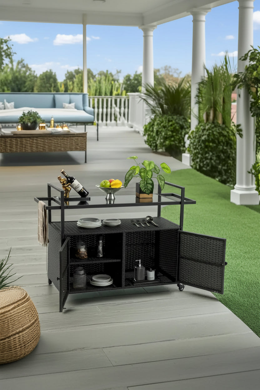 Servierwagen für die Terrasse